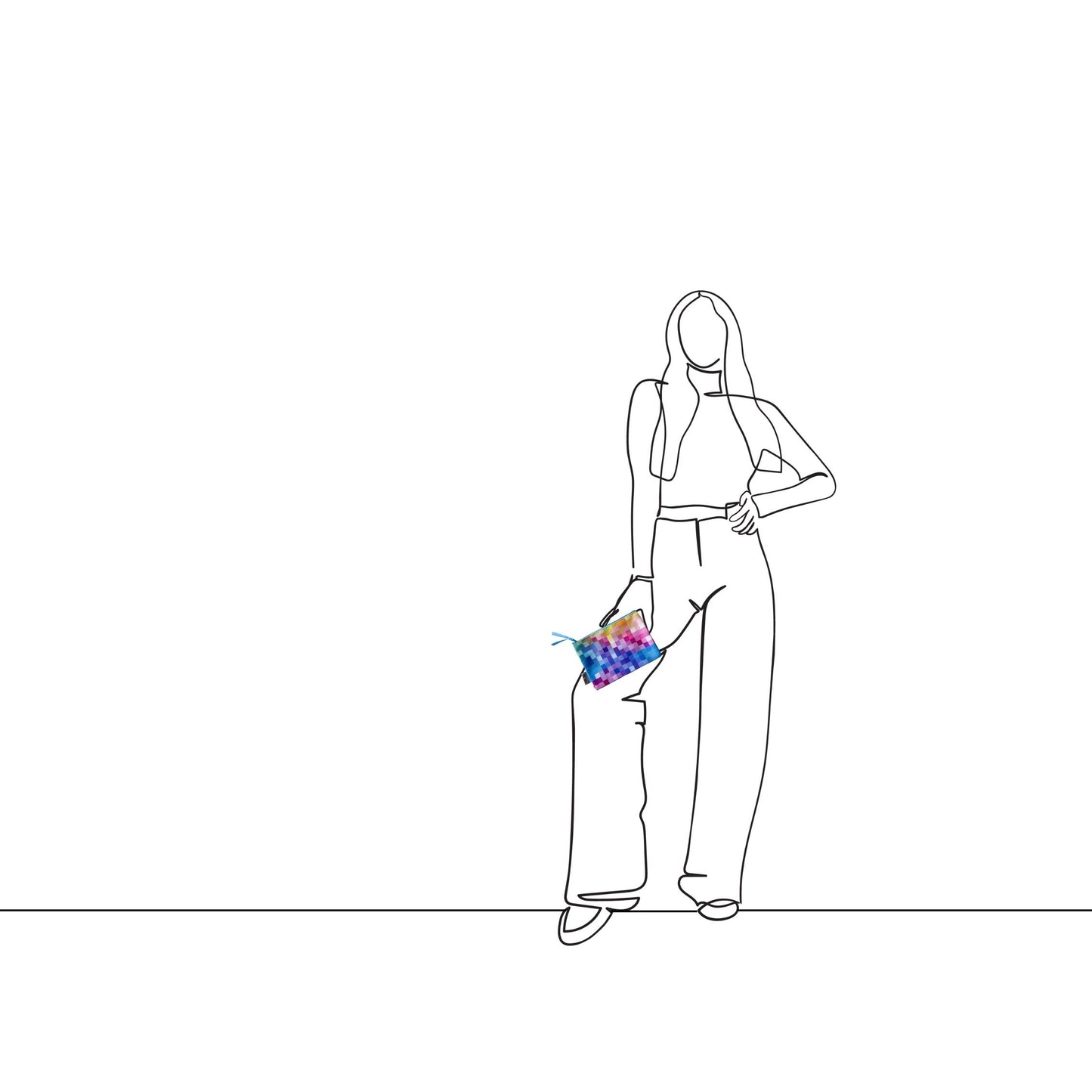Tidy Pouch Midi Pixel