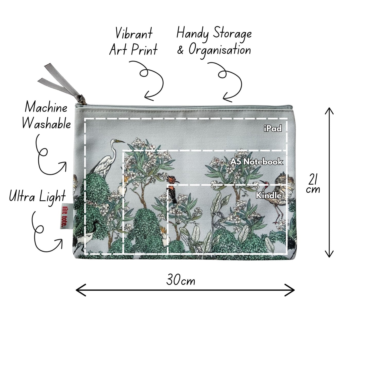 Tidy Pouch Maxi Forest Birds