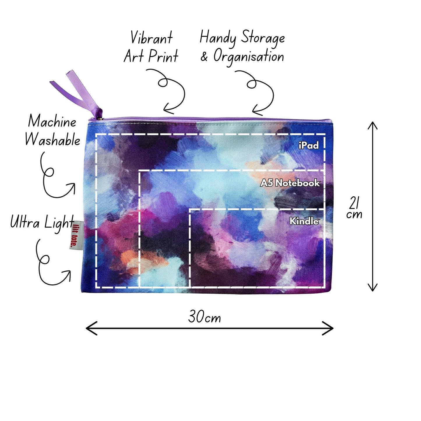 Tidy Pouch Maxi Azure Haze