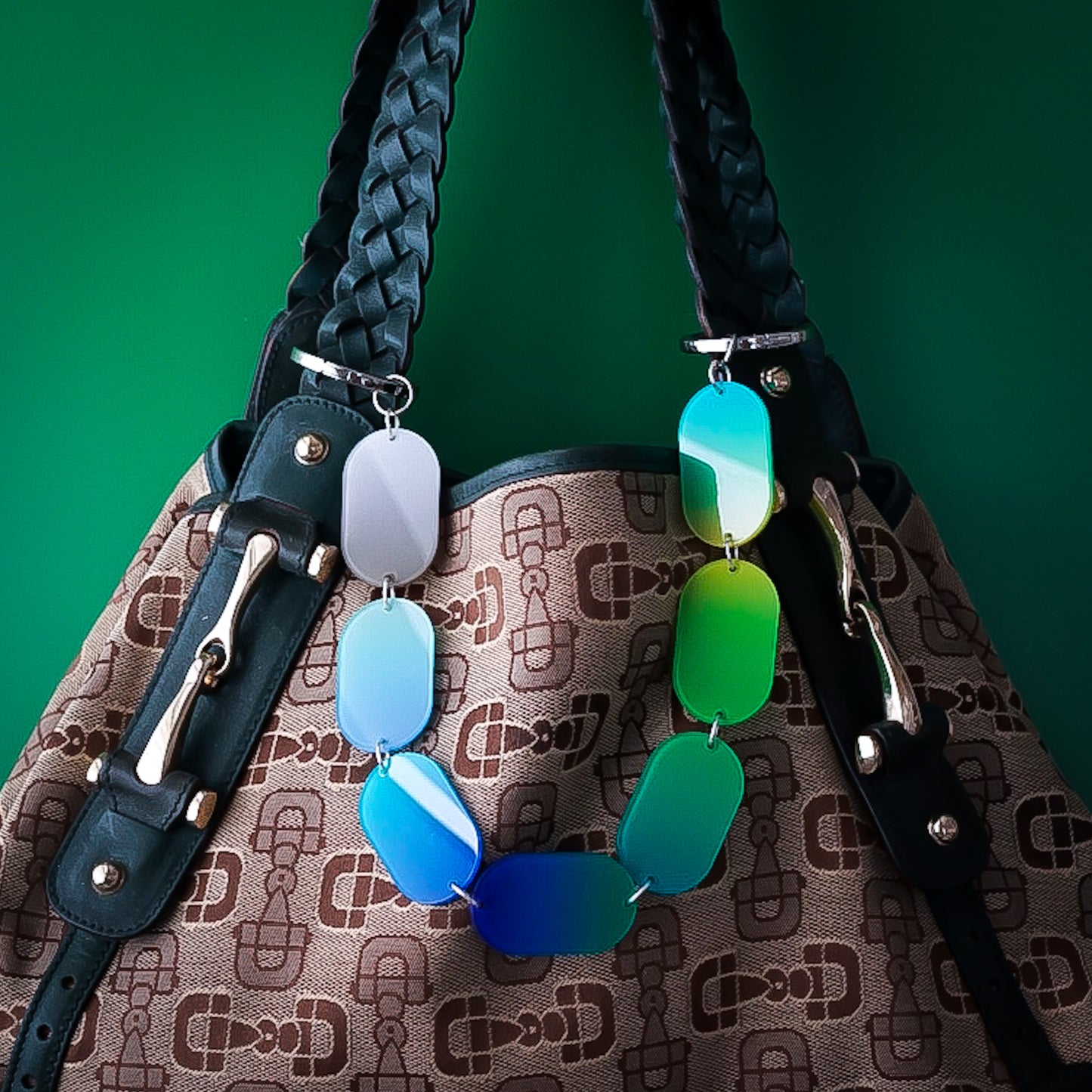 Jelly Slice Bag Charm Necklace Lagoon