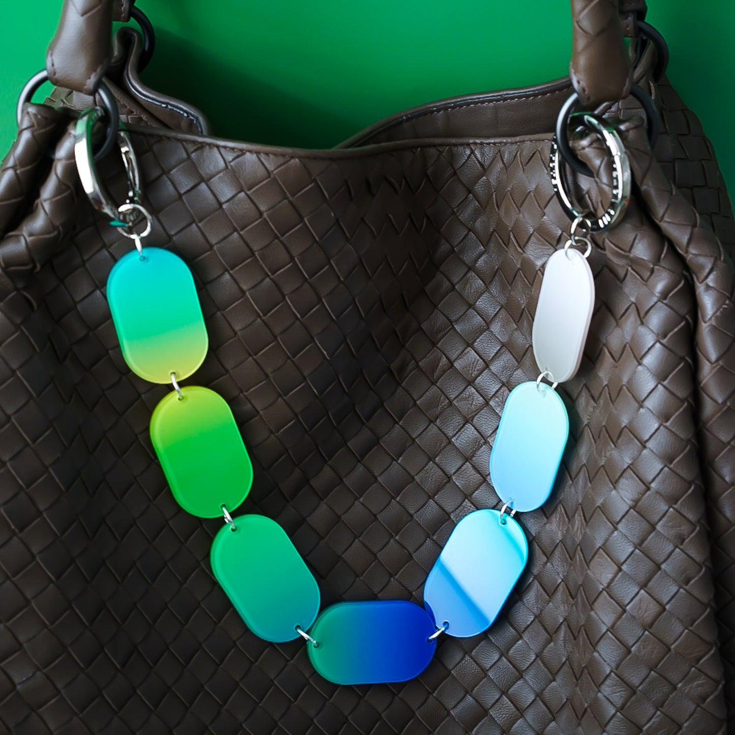 Jelly Slice Bag Charm Necklace Lagoon
