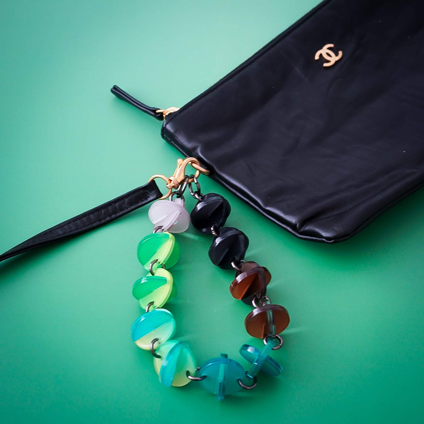 BonBon Pop Bag Charm Necklace Forest