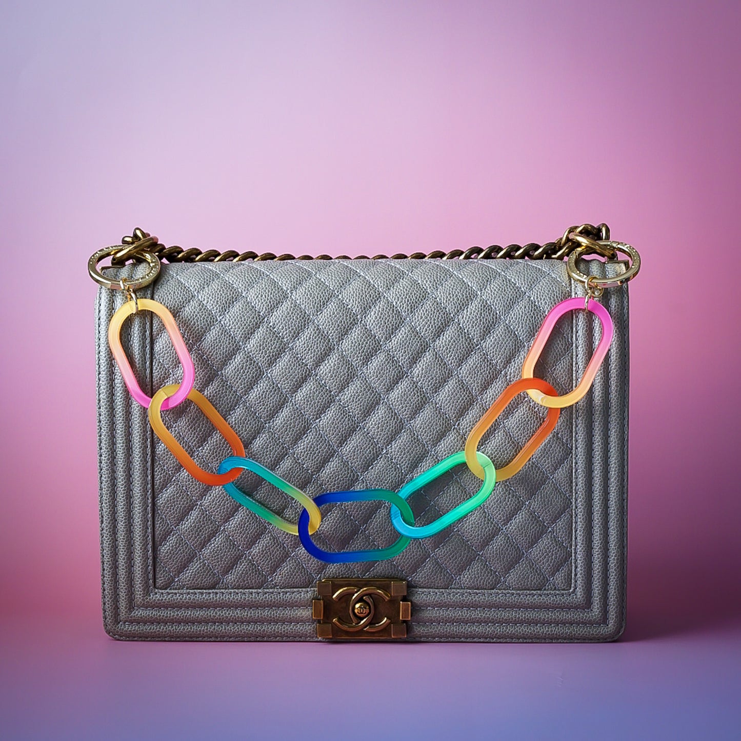Taffy Twist Bag Charm Necklace Gelato