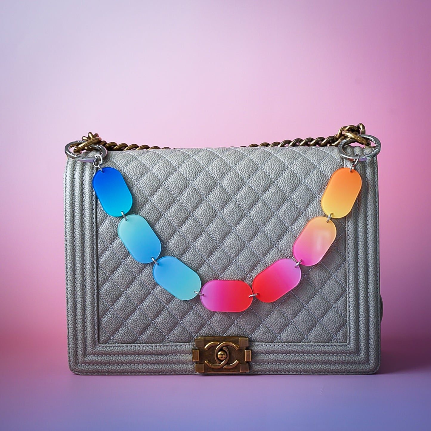 Jelly Slice Bag Charm Necklace Sunburst