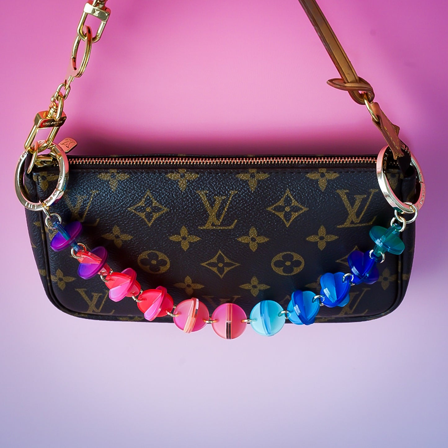 BonBon Pop Bag Necklace Berry