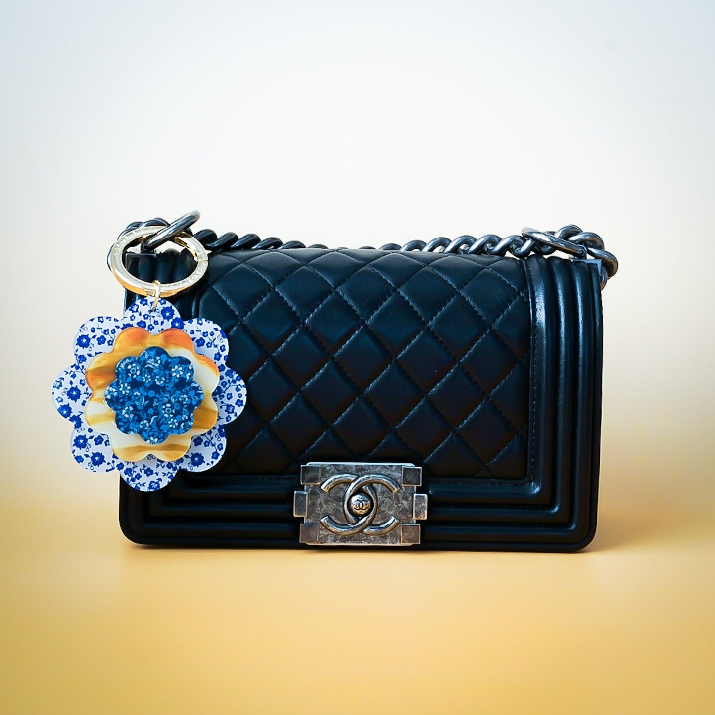 Camellia Bag Charm - Lilt Tote - Porcelain
