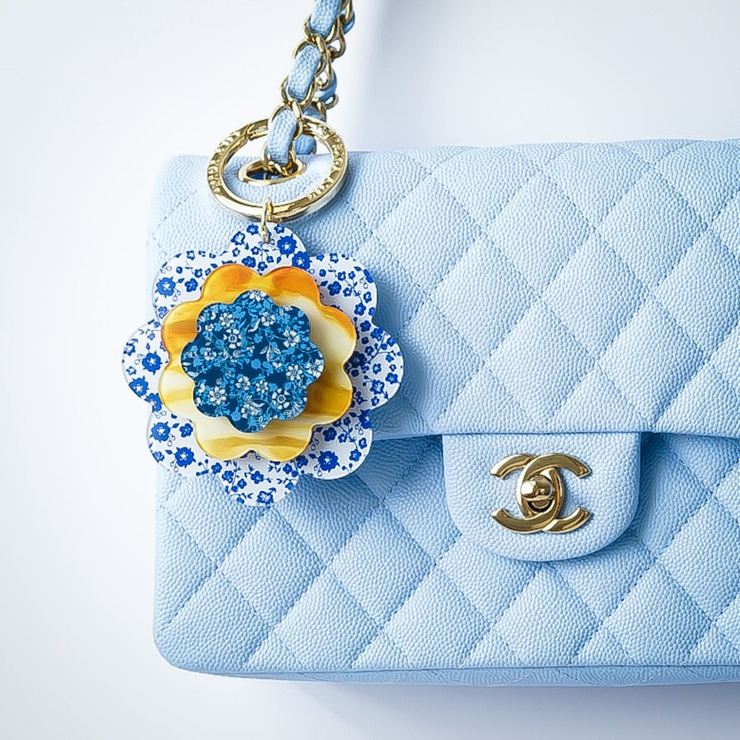 Camellia Bag Charm - Lilt Tote - Porcelain
