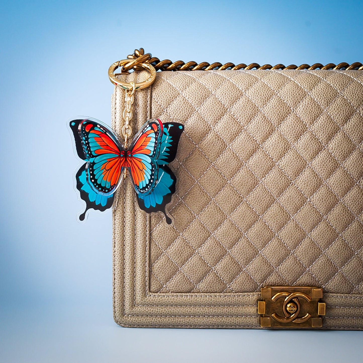 Flutter Bag Charm - Lilt Tote - Ocean Radiance