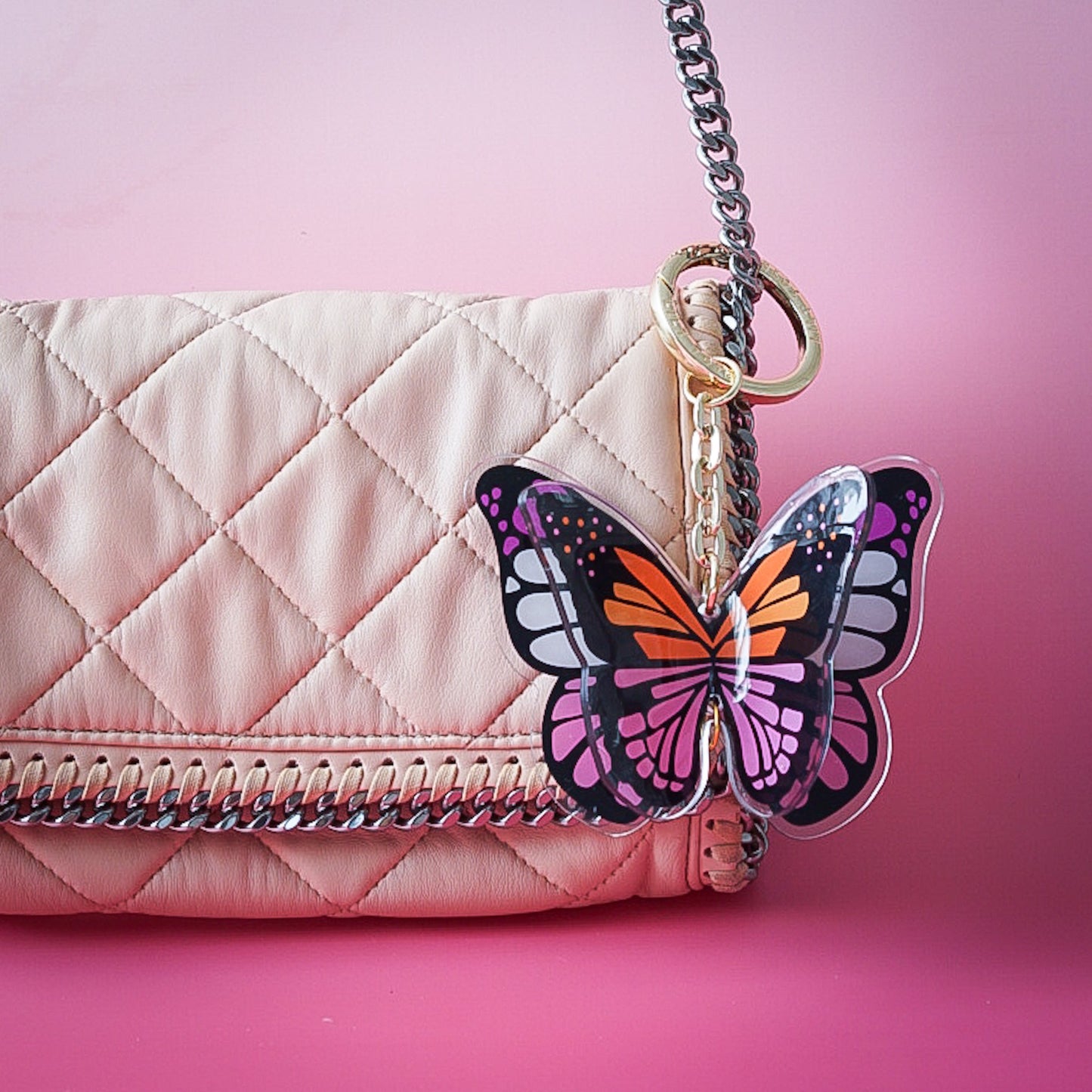 Flutter Bag Charm - Lilt Tote - Crimson Majesty