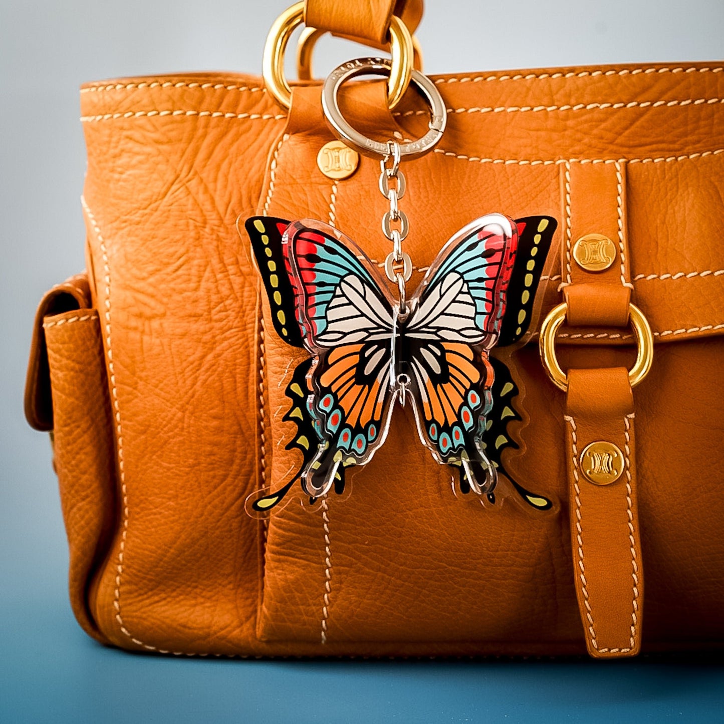 Flutter Bag Charm - Lilt Tote - Sunset Flourish