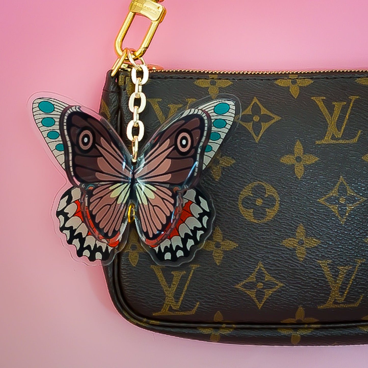 Flutter Bag Charm - Lilt Tote - Golden Echo