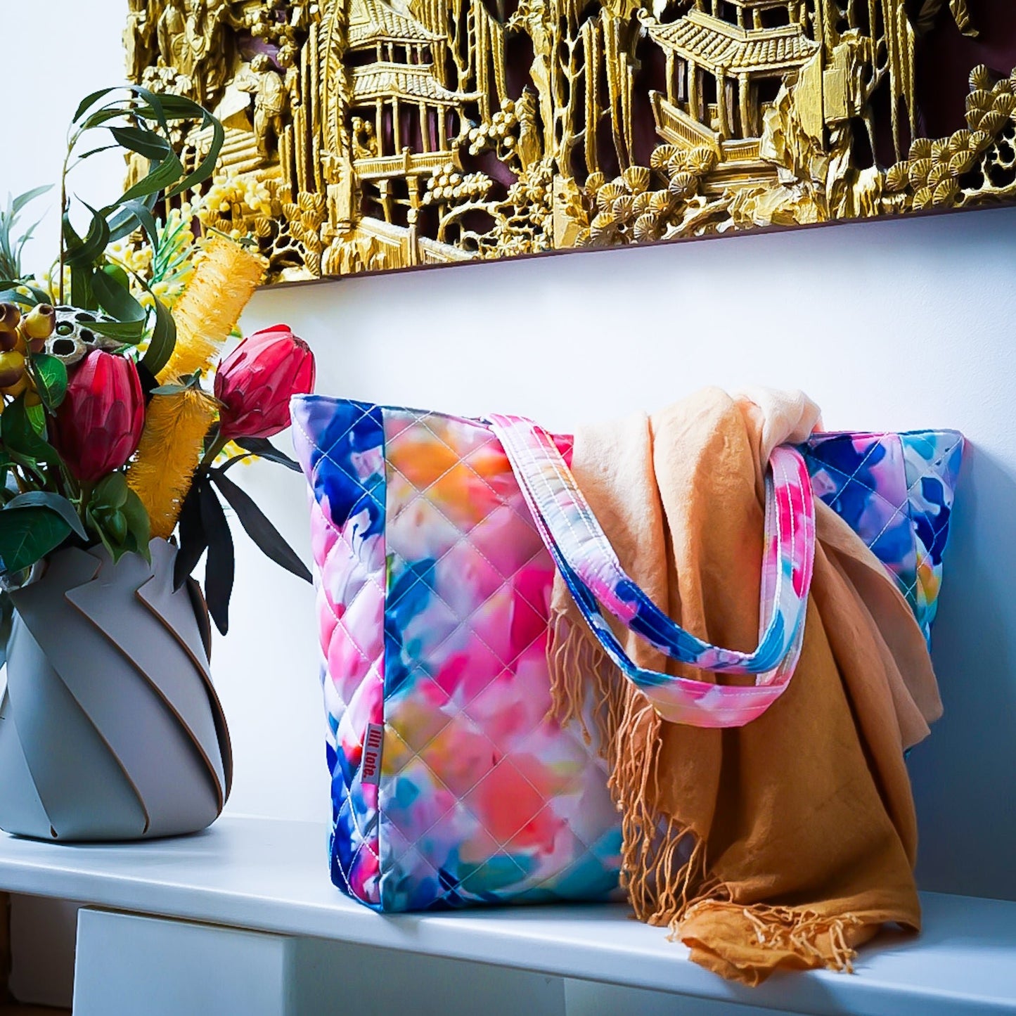 Mellow Quilted Tote Maxi - Lilt Tote - Dreamscape