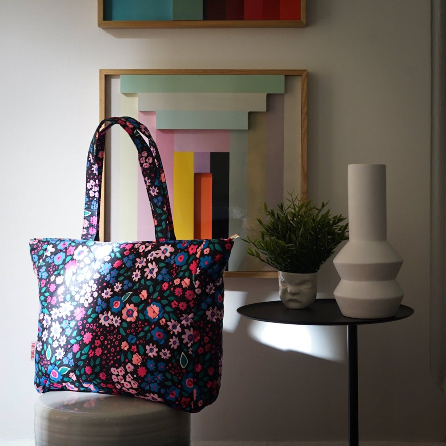 Mellow Quilted Tote Maxi Pop Floral - Lilt Tote -