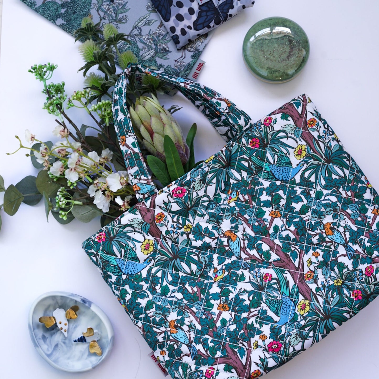 Mellow Quilted Tote Midi - Lilt Tote - Enchanted Perch