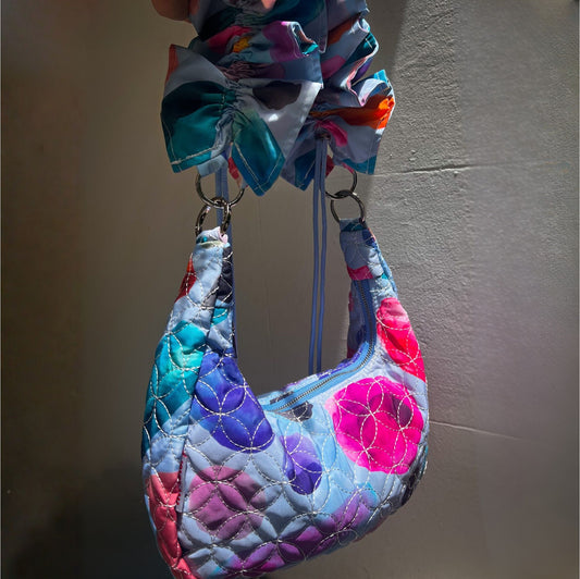 Ruffle 4-way Tote in Gem