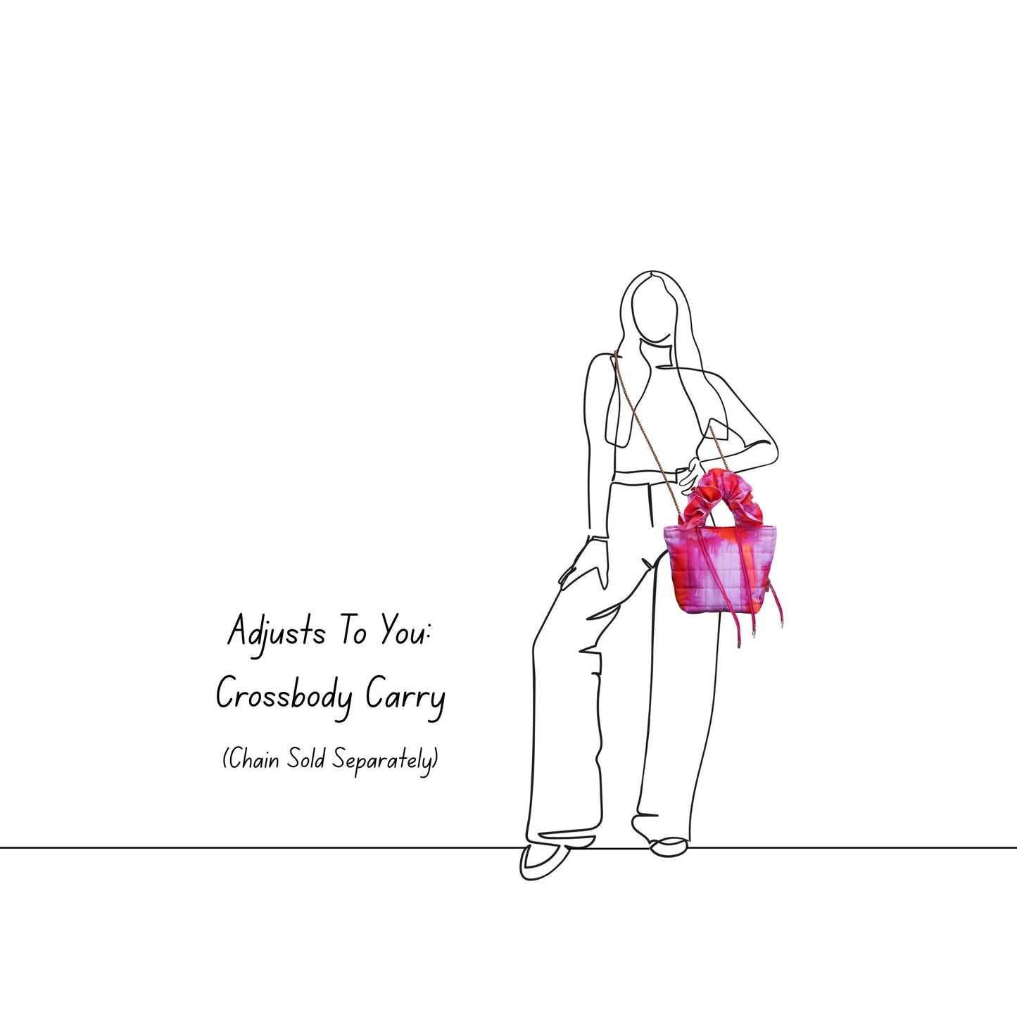 Ruffle Tote Sunset Pink