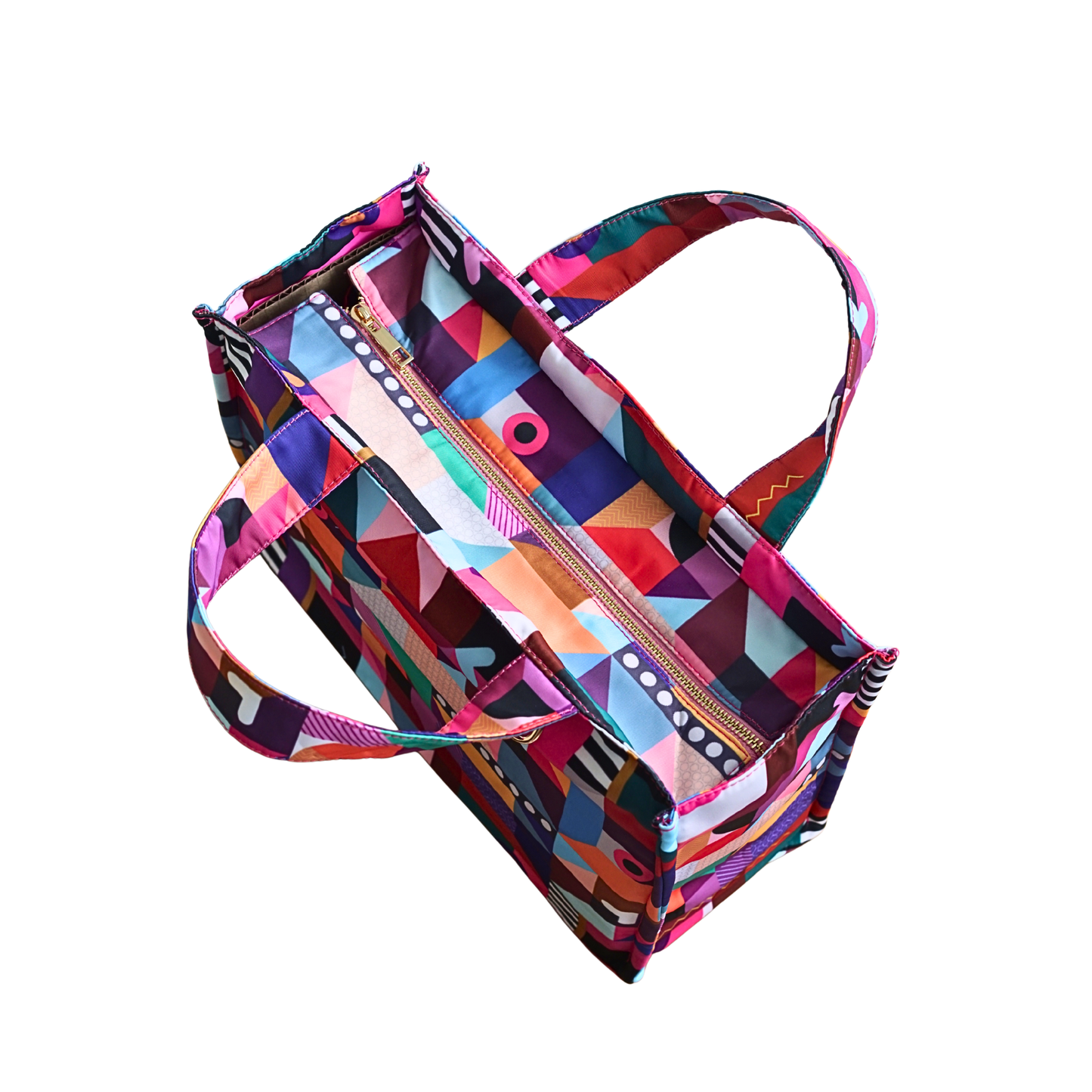 Joy Tote Midi in Architectural Kaleidoscope