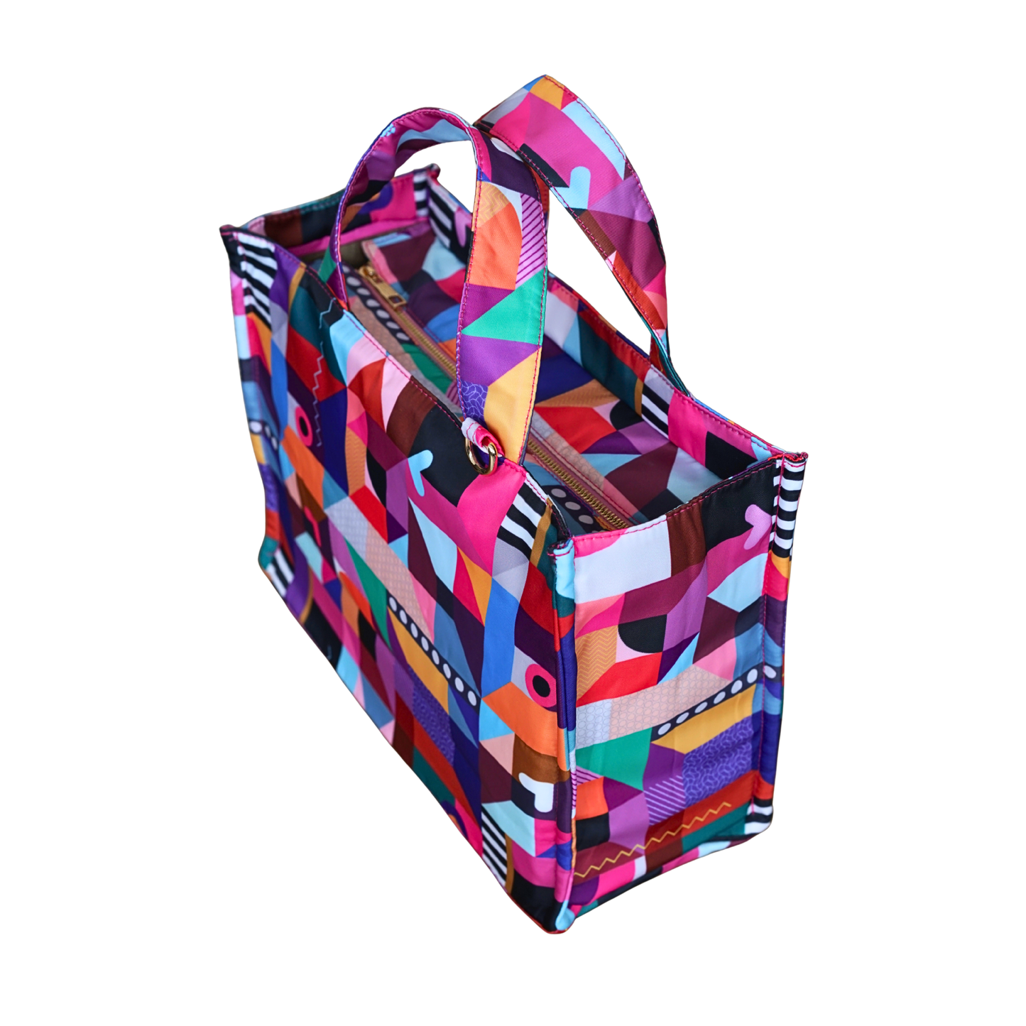 Joy Tote Midi in Architectural Kaleidoscope