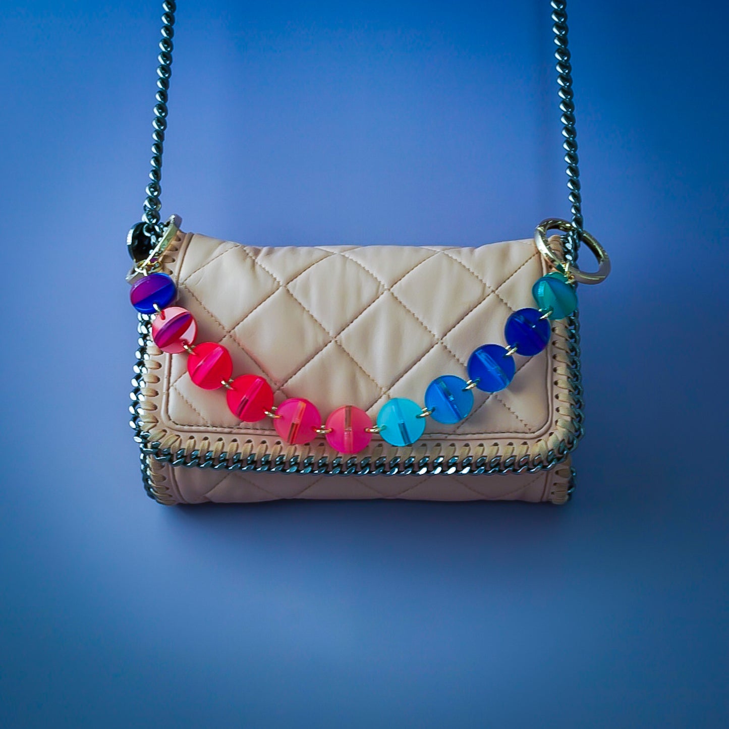 BonBon Pop Bag Charm Necklace Berry
