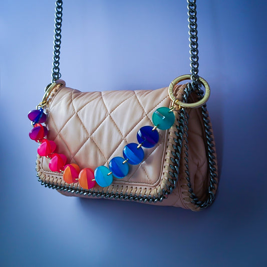 BonBon Pop Bag Charm Necklace Berry