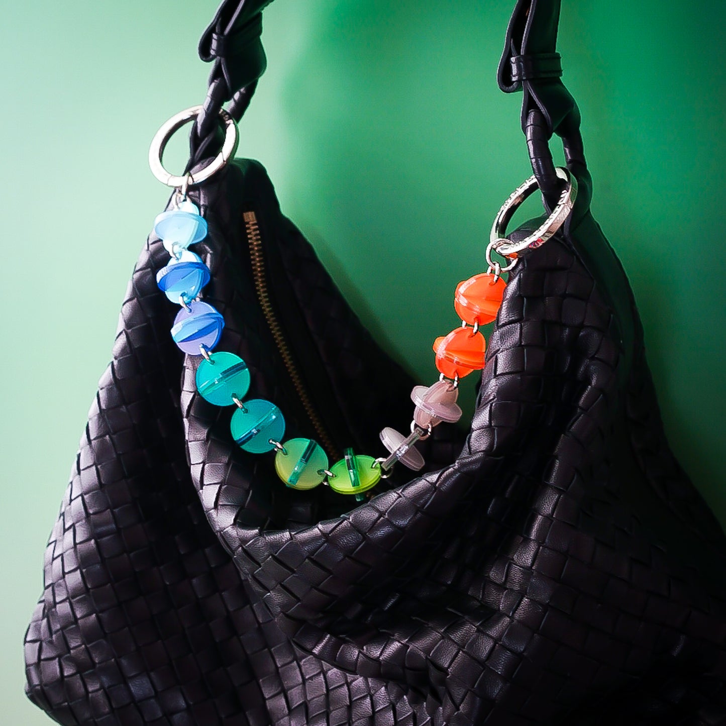 BonBon Pop Bag Charm Necklace Ocean