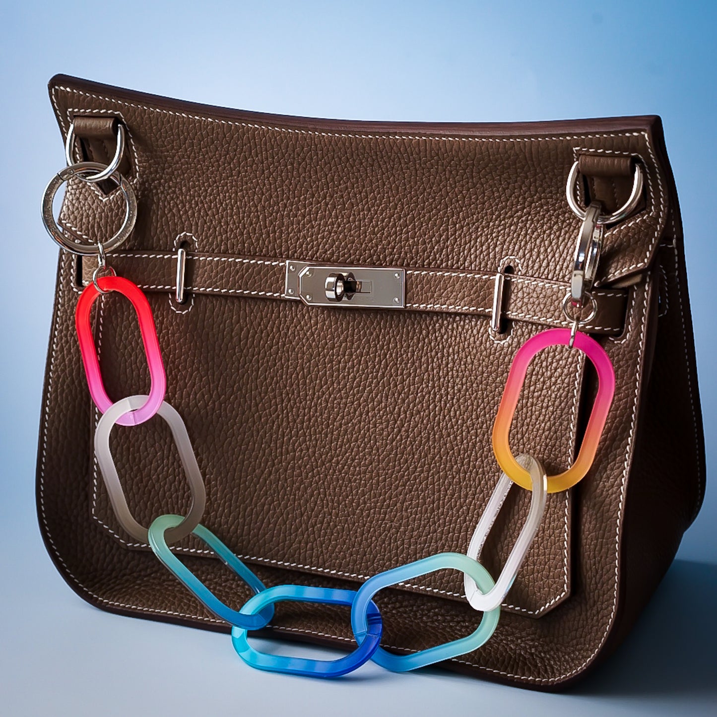 Taffy Twist Bag Charm Necklace Nougat