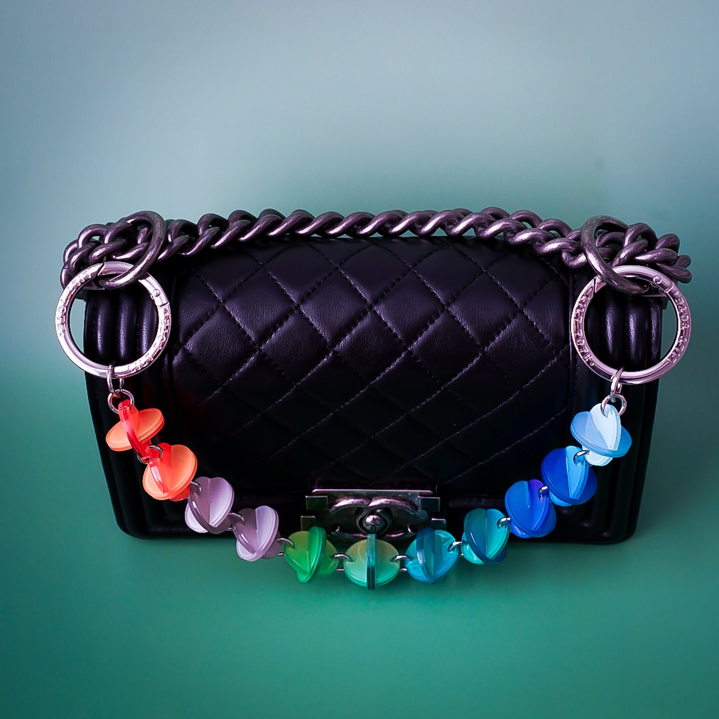 BonBon Pop Bag Charm Necklace Ocean