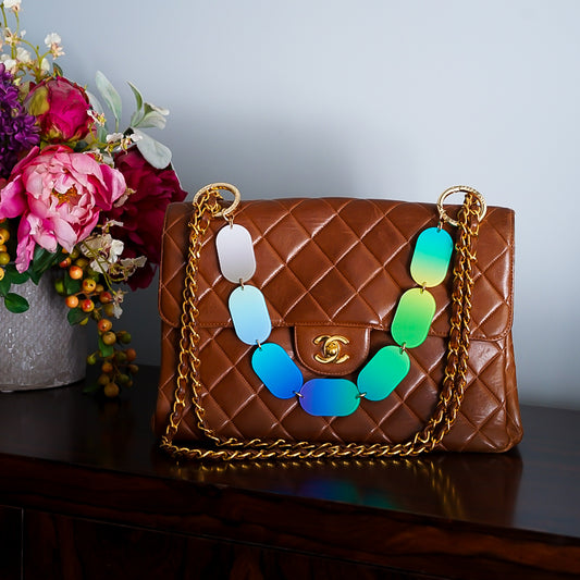 Jelly Slice Bag Charm Necklace Lagoon