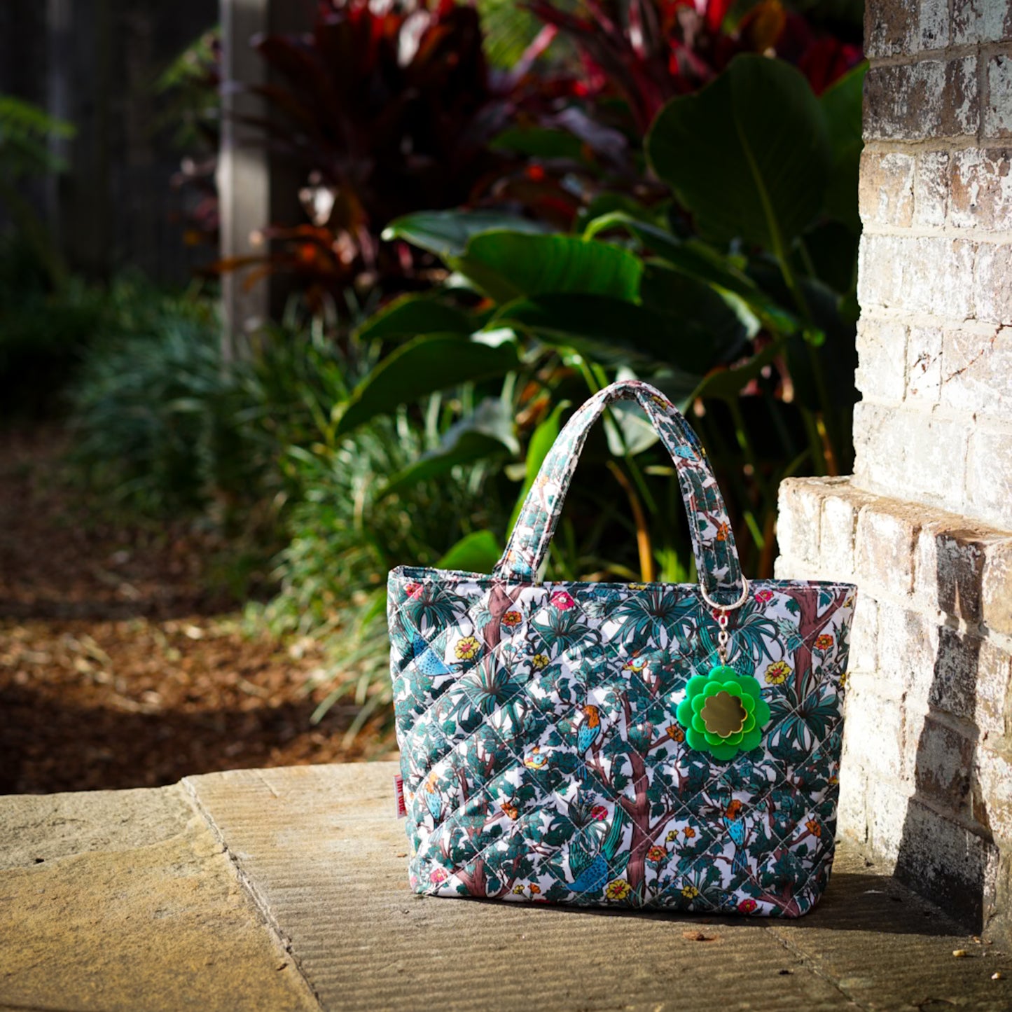 Mellow Quilted Tote Midi Enchanted Perch