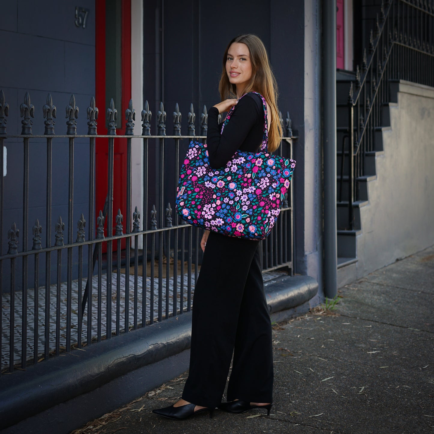 Mellow Quilted Tote Maxi PopFloral