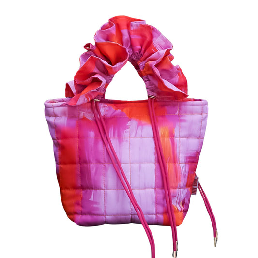 Ruffle Tote Sunset Pink