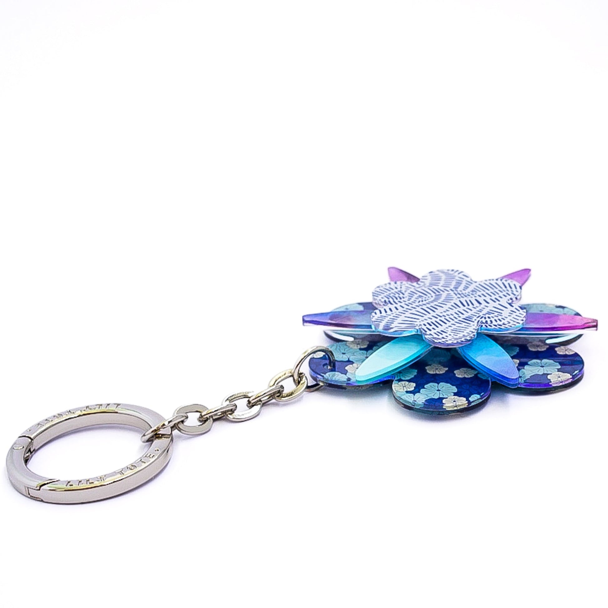 Daisy Bag Charm - Lilt Tote - Blue Tones