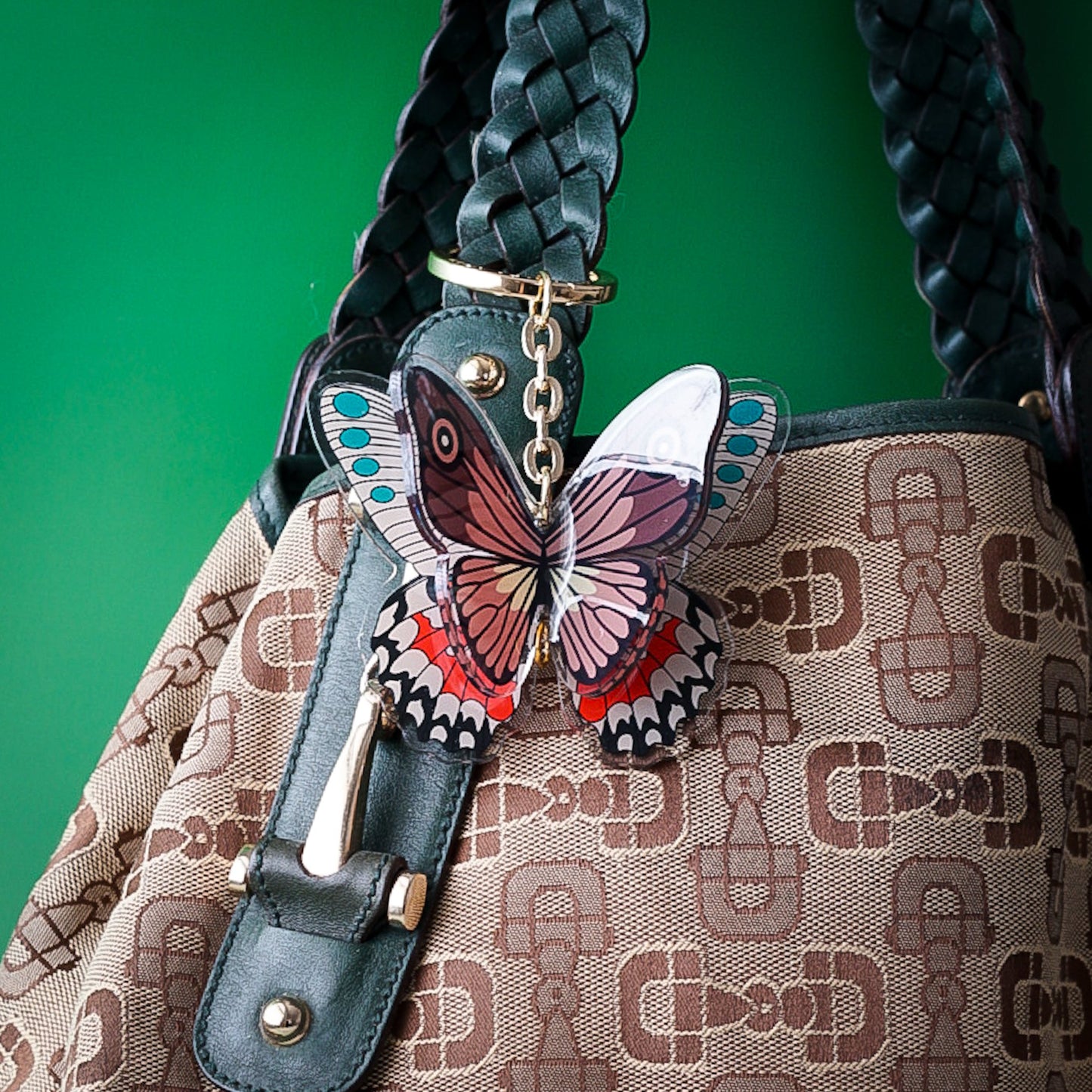 Flutter Bag Charm - Lilt Tote - Golden Echo