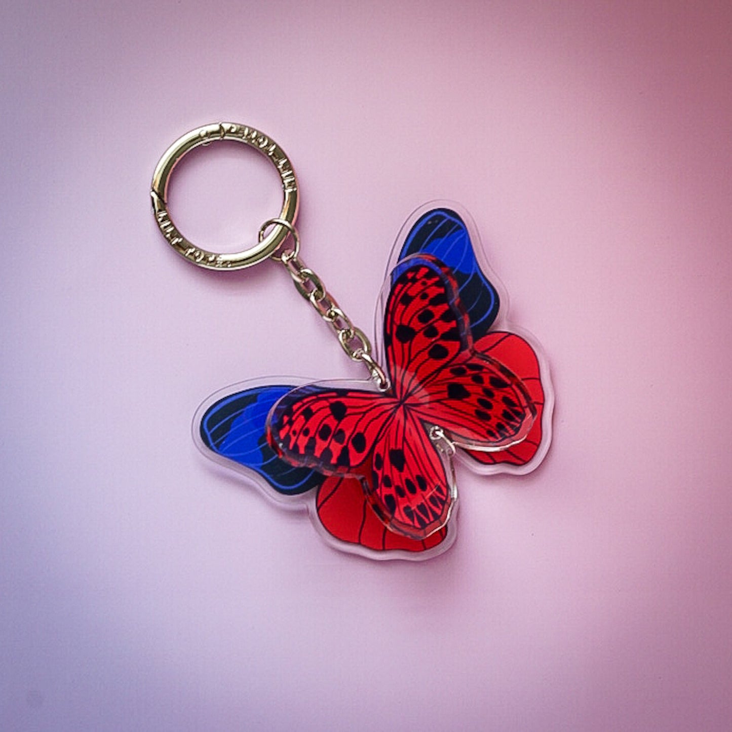 Flutter Bag Charm - Lilt Tote - Crimson Majesty