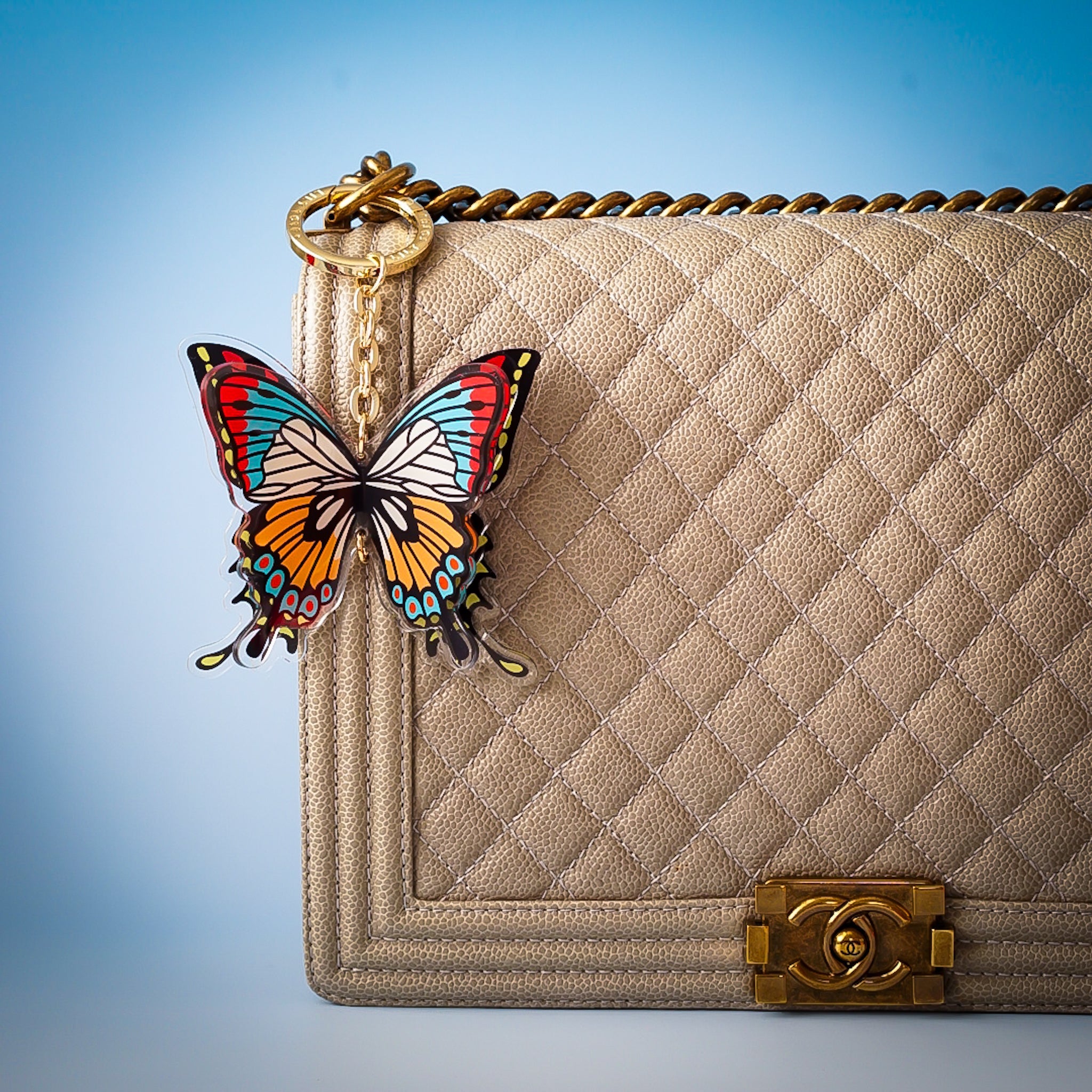 Flutter Bag Charm - Lilt Tote - Sunset Flourish