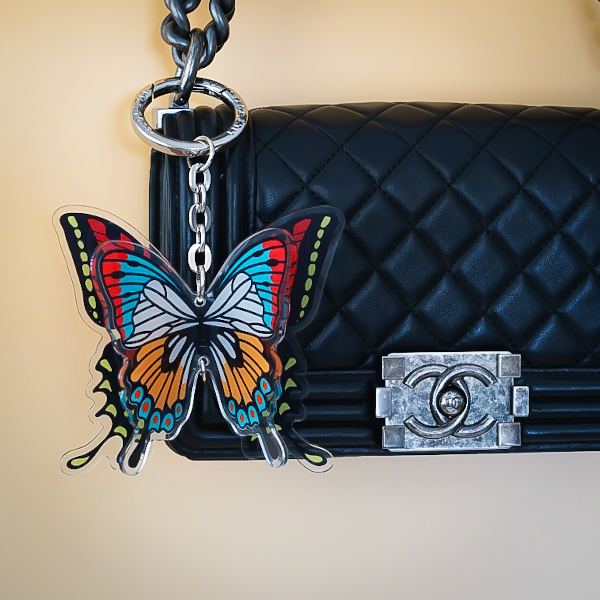 Flutter Bag Charm - Lilt Tote - Sunset Flourish