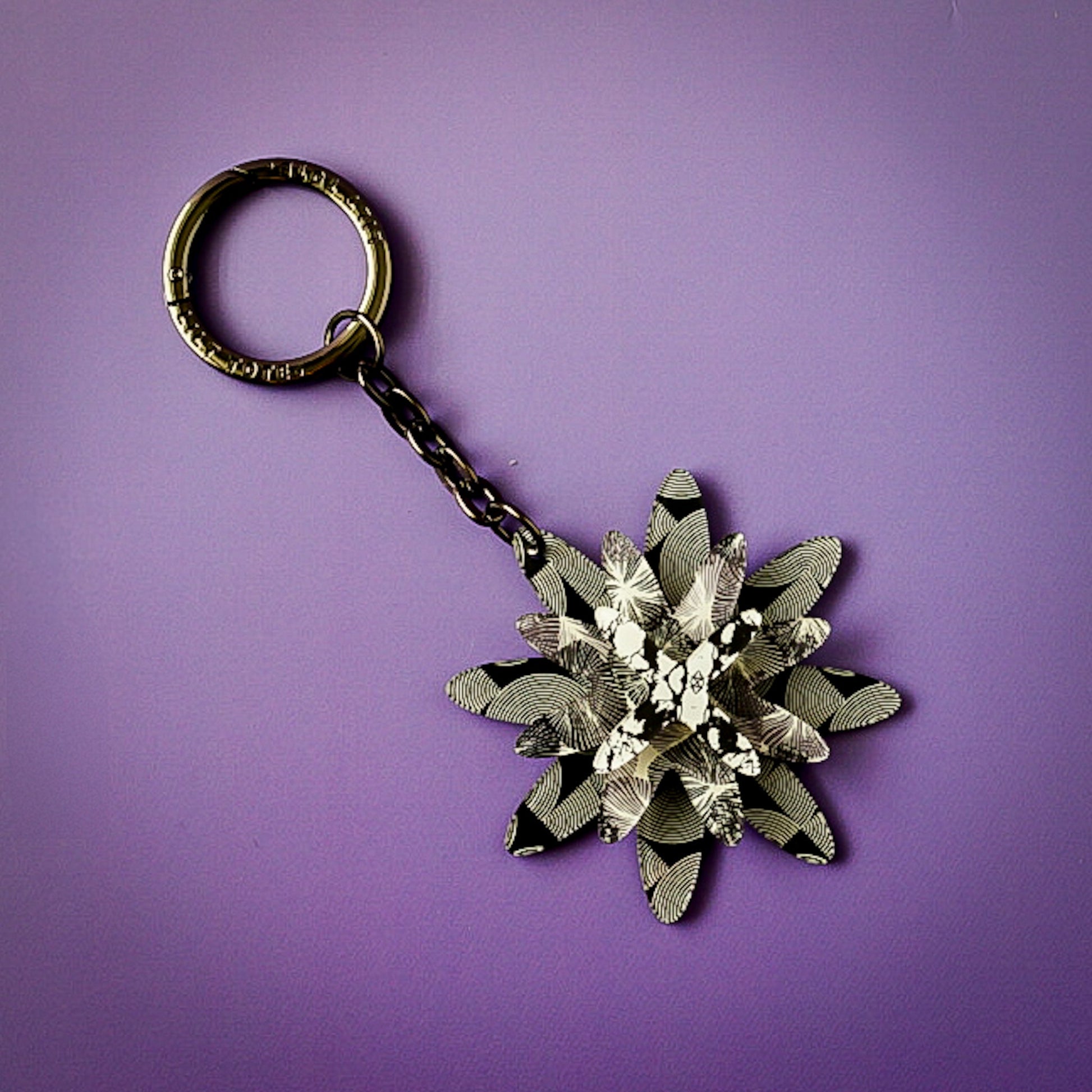 Iris Bag Charm - Lilt Tote - Greyscale