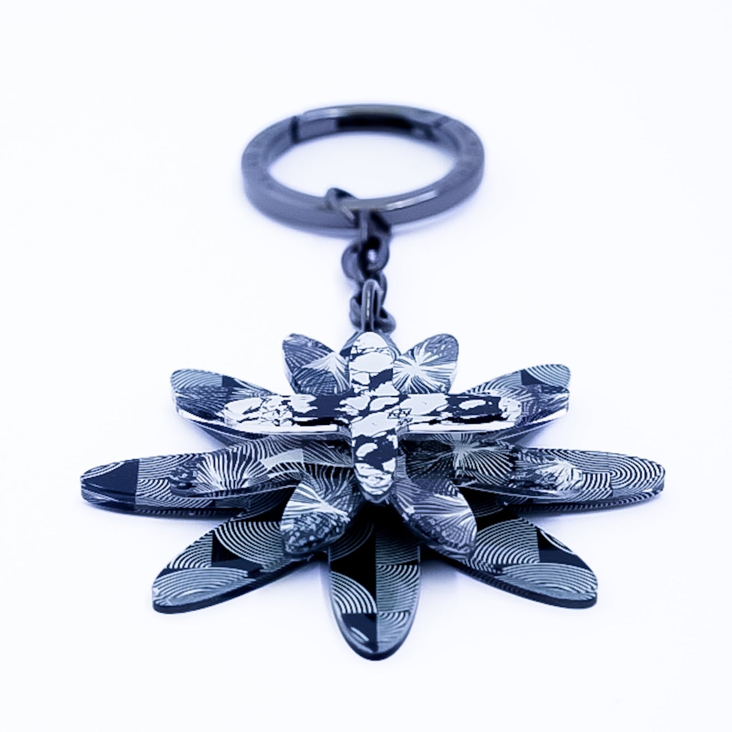 Iris Bag Charm - Lilt Tote - Greyscale