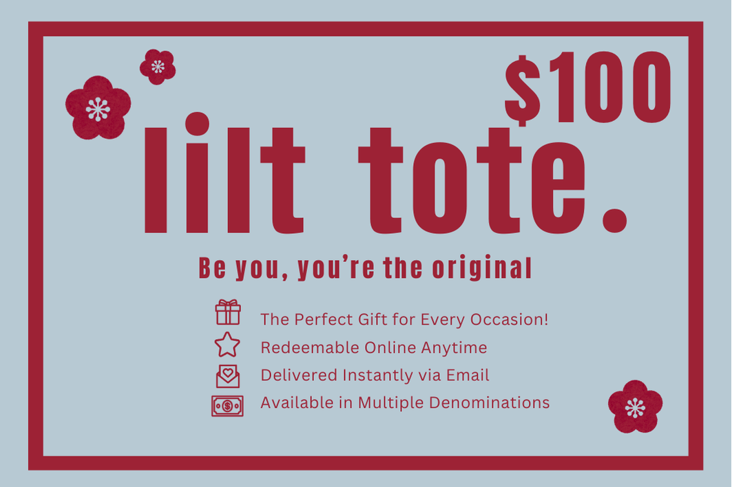 Lilt Tote Digital Gift Card - Lilt Tote - $100.00