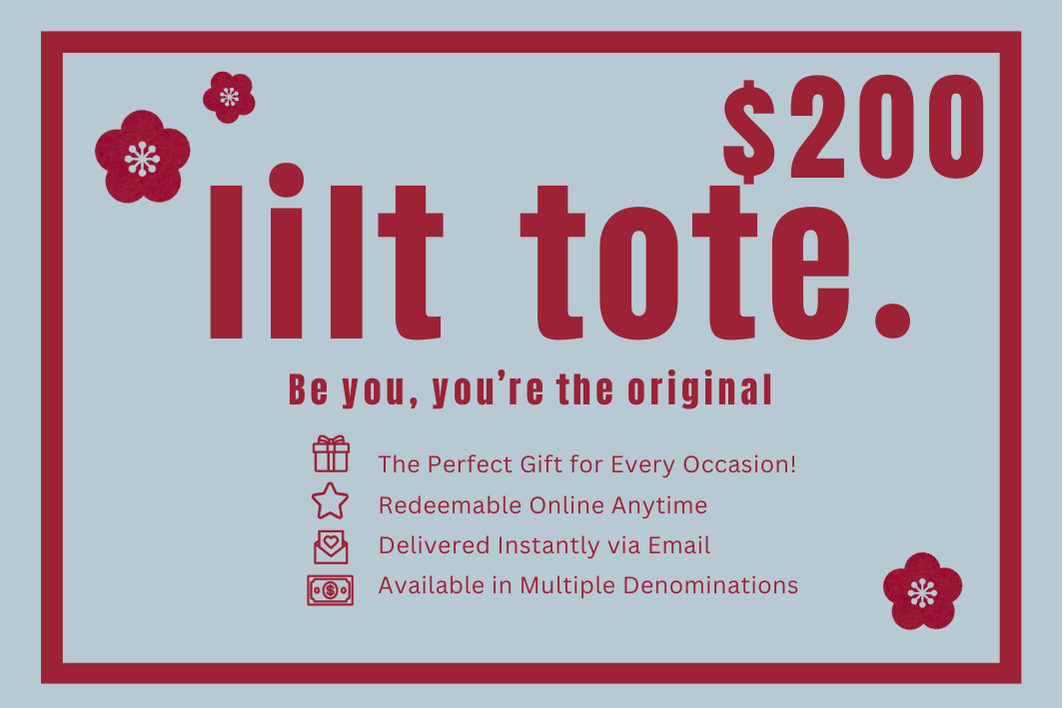 Lilt Tote Digital Gift Card - Lilt Tote - $200.00