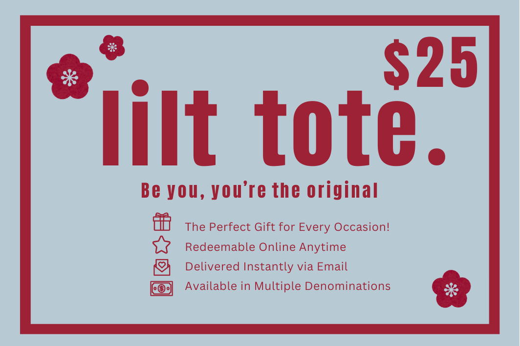 Lilt Tote Digital Gift Card - Lilt Tote - $25.00