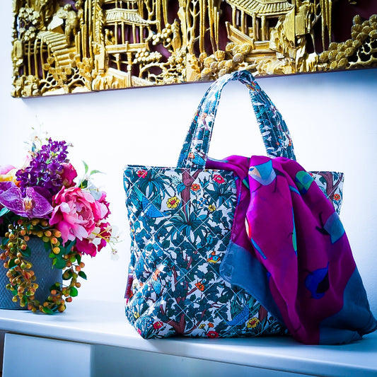 Mellow Quilted Tote Midi - Lilt Tote - Enchanted Perch