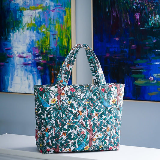 Mellow Quilted Tote Midi - Lilt Tote - Enchanted Perch