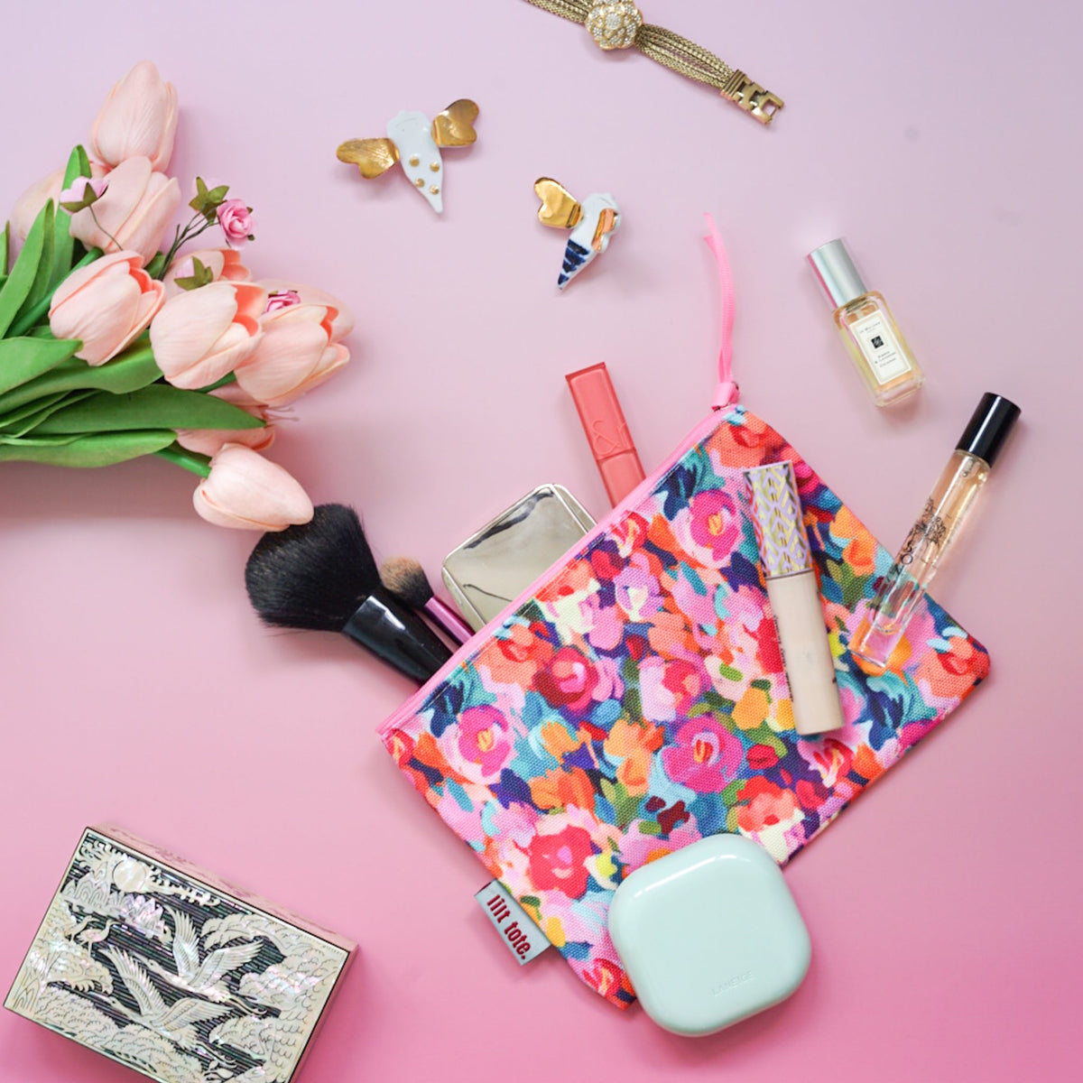 Tidy Pouch Midi - Lilt Tote - Fuchsia Rose