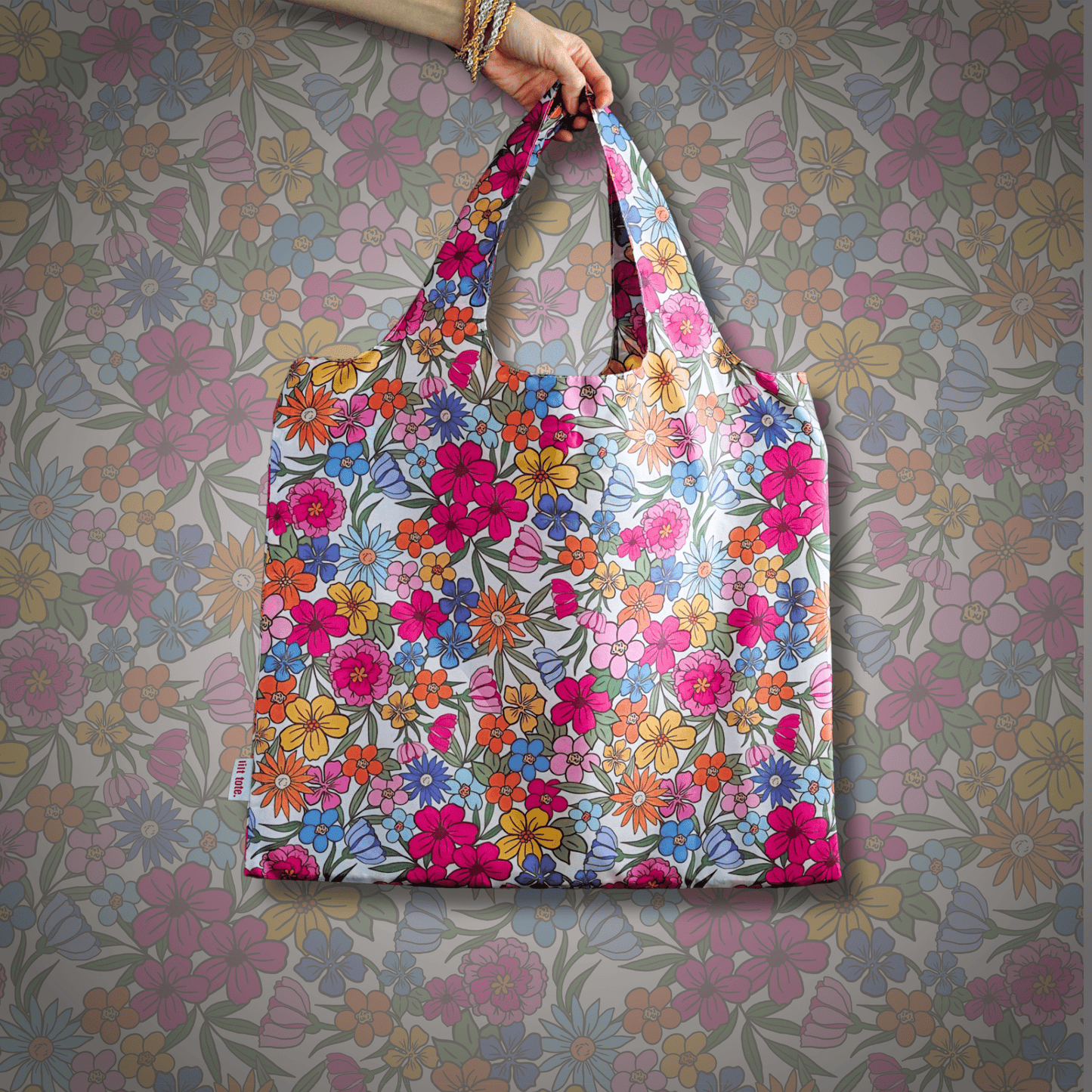 Whimsy Shopper - Lilt Tote - Springtime Bloom